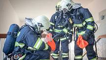 Požární a evakuační cvičení na Základní škole v Cholticích.