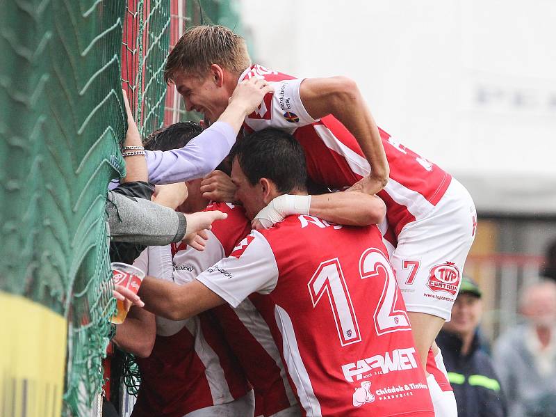 Fotbalová FORTUNA:NÁRODNÍ LIGA: FK Pardubice - SK Dynamo České Budějovice.