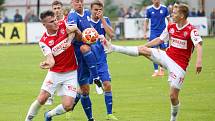 Fotbalová FORTUNA:NÁRODNÍ LIGA: FK Pardubice - FK Slavoj Vyšehrad.