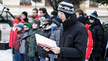 Tříkrálová sbírka byla slavnostně zahájena v Pardubicích na Pernštýnském náměstí. 