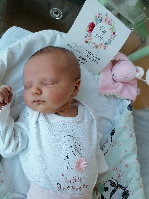 Karolínka Sýkorová se narodila 24. 3. 2022 v 1.03 hodin. Vážila 2900 g a měřila 48 cm. Na sestřičku se doma těšil bráška Filípek.