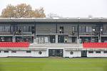 Nový fotbalový stadion prvoligového týmu FK Pardubice v prostorách bývalého Letního stadinu v Pardubicích  je téměř hotov.