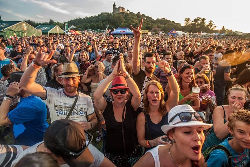 Festival HradyCZ 2017 pod Kunětickou horou.