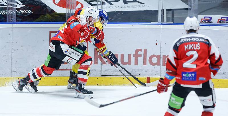 Hokejová extraliga: HC Dynamo Pardubice - Madeta Motor České Budějovice.