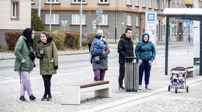 Převoz vánočního stromu, tentokát jedle douglasky, na Dukelské náměstí ze Starých Ždánic. Měří 13 metrů a váží zhruba 850 kilogramů.