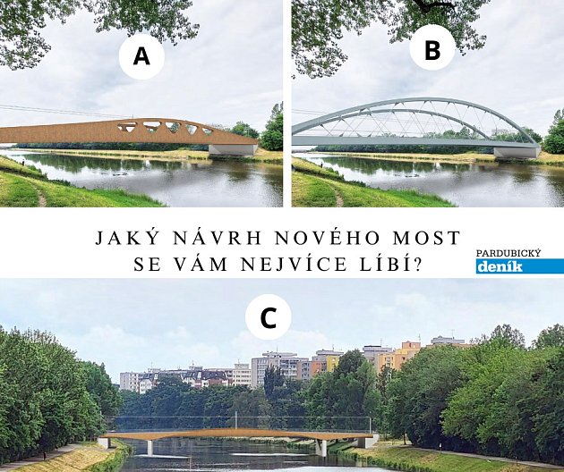 Jaký návrh nového mostu se vám nejvíce líbí?