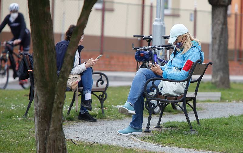 Mistrovství České republiky v půlmaratonu vyhráli Vít Pavlišta (číslo1) a Tereza Hrochová (číslo 11).