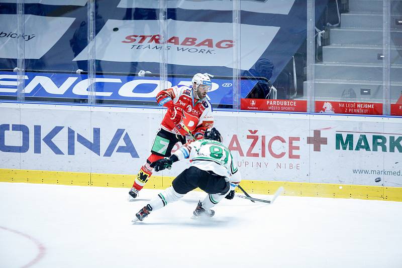 Hokejová extraliga: HC Dynamo Pardubice - BK Mladá Boleslav.