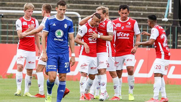 Fotbalové utkání FK Pardubice - FK Mladá Boleslav - ilustrační foto