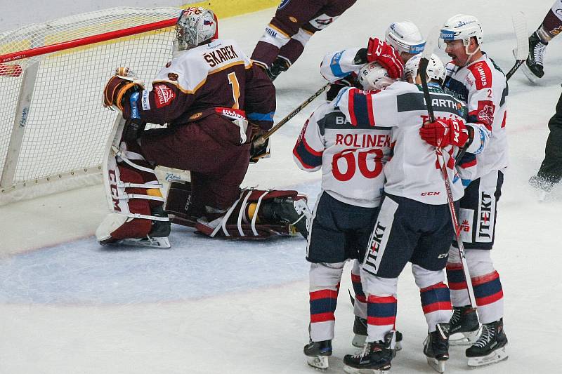 Zápas 19. kola hokejové extraligy mezi HC Dukla Jihlava a HC Dynamo Pardubice.