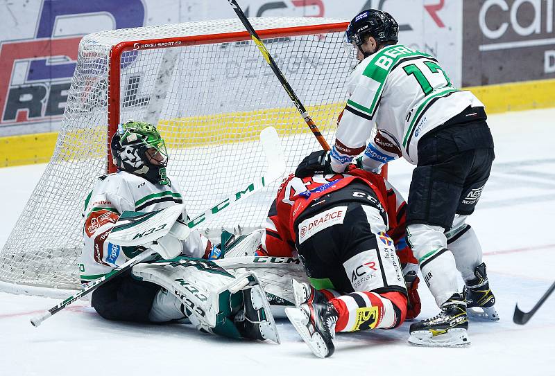 Čtvrtfinále play off hokejové extraligy: HC Dynamo Pardubice - BK Mladá Boleslav.