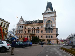 Masarykovo náměstí v Přelouči.