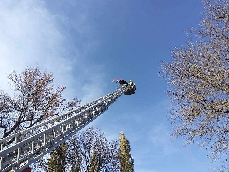 V sobotu pěkně foukalo. Od ranních hodin do 17. hod. evidují hasiči kolem 30 výjezdů spojených s počasím.