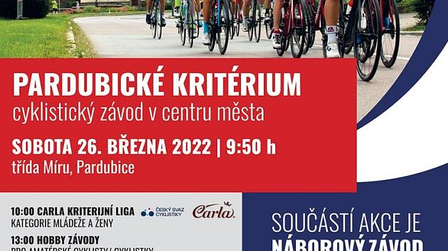 Cyklisté obsadí Pardubice. Závod uzavře dopravu v centrum města -  Pardubický deník