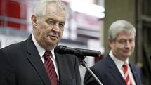 Prezident Miloš Zeman v České Třebové ve LOKO CZ