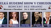 Koncert bez hranic se koná 24. května v Chrudimi.