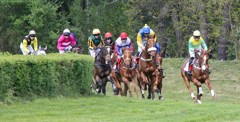 Hlavním dostihem zahajovacího dostihové dne byla Cena města Pardubic - Úvodní cross country Koroka kde zvítězil Night Moon s Janenm Faltejsekem.