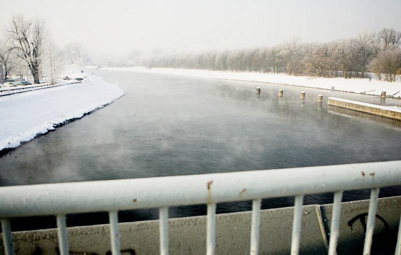 Arktická zima sevřela Pardubice