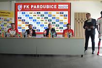 Předsezonní tisková konference FK Pardubice.