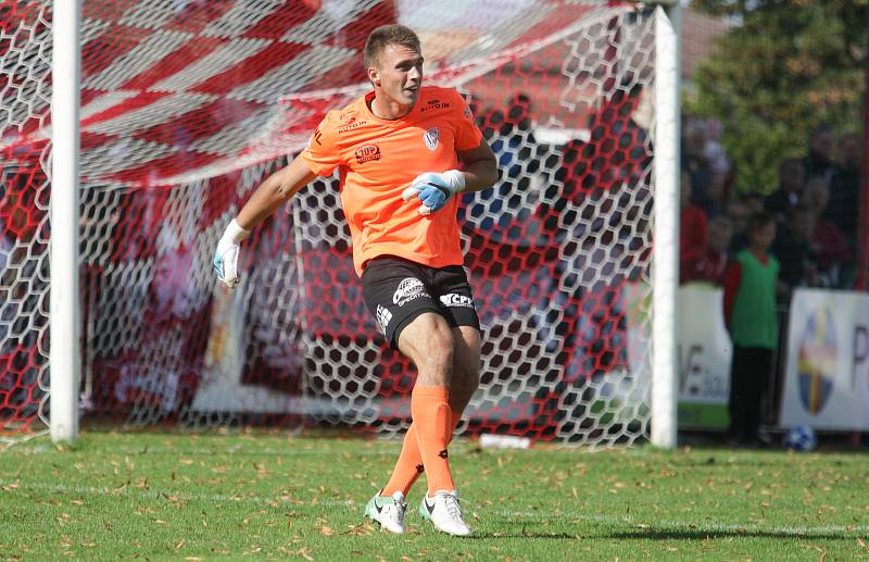 Fotbalová FORTUNA:NÁRODNÍ LIGA: FK Pardubice - FC Zbrojovka Brno.