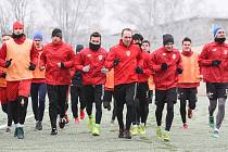 První trénink FK Pardubice v zimní přípravě.
