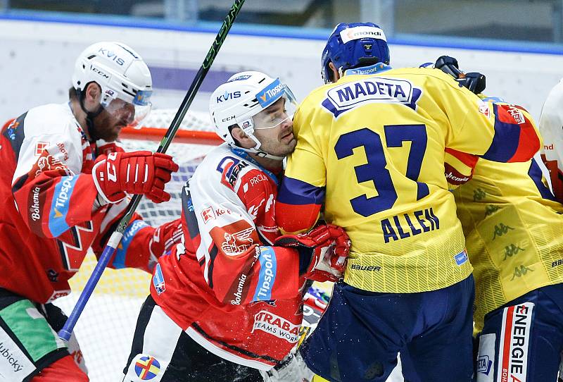 Hokejová extraliga: HC Dynamo Pardubice - Madeta Motor České Budějovice.