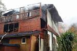 Hořela chata, její majitele postihl kolaps