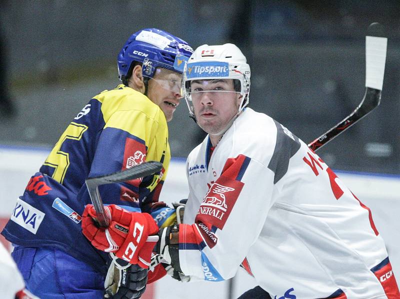 Hokejová extraliga: HC Dynamo Pardubice - PSG Berani Zlín.