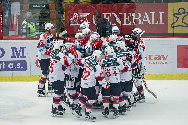 Zápas 19. kola hokejové extraligy mezi HC Dukla Jihlava a HC Dynamo Pardubice.