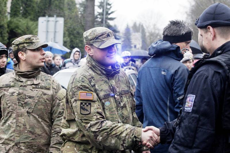 Jízda Z Náchoda do Pardubic s americkým konvojem. 