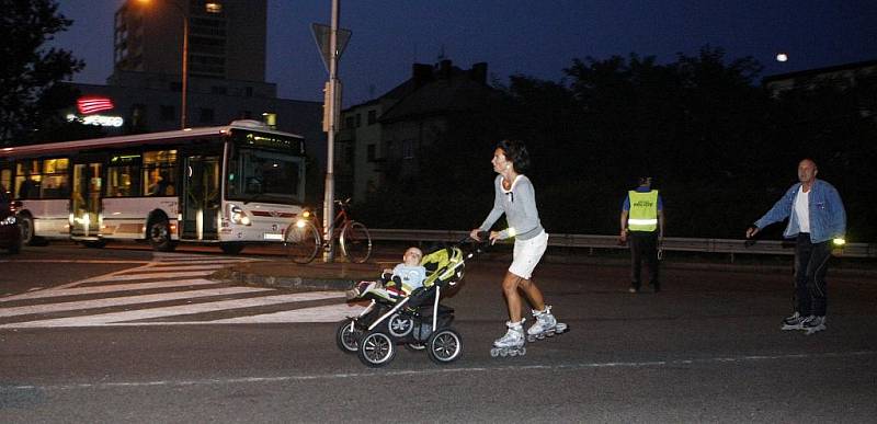 Večerního bruslení v Pardubicích se zúčastnila i mistryně světa v rychlobruslení Martina Sáblíková