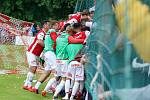 Fotbalová FORTUNA:NÁRODNÍ LIGA: FK Pardubice - FK Slavoj Vyšehrad.