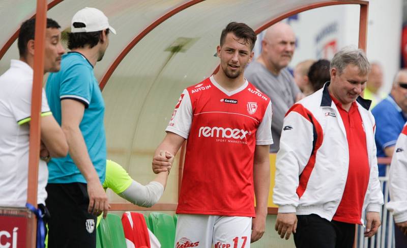 Utkání Fortuna národní ligy Pardubice - Třinec (2:0).