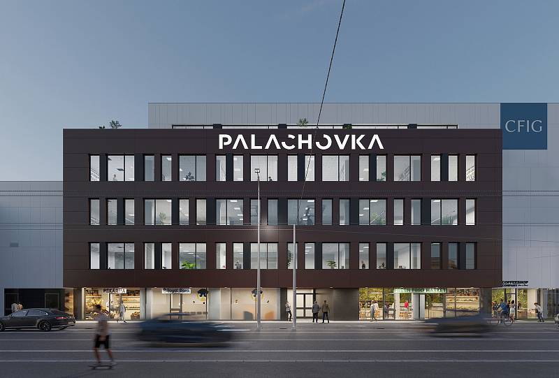 Palachovka: hrubá stavba se po mnoha letech promění v administrativní centrum.