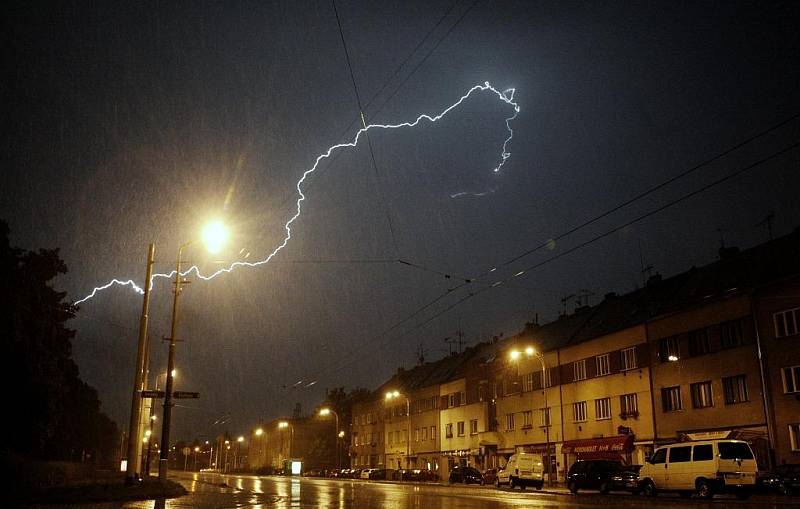 Bouře v Česku. Ilustrační snímek