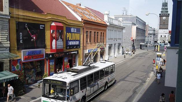 třída Míru v Pardubicích