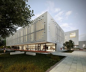 Návrh nové budovy Základní umělecké školy v Polabinách.