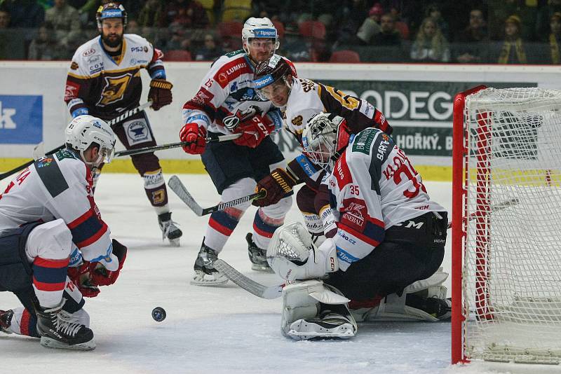 Zápas 19. kola hokejové extraligy mezi HC Dukla Jihlava a HC Dynamo Pardubice.