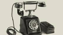 První automatický telefonní přístroj vyráběný v Telegrafii, 1924 Foto: Východočeské muzeum v Pardubicích