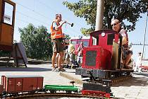 Výstava "zahradních" vláčků v železničním muzeu v Rosicích nad Labem