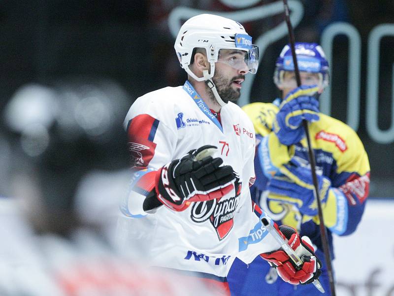 Hokejová extraliga: HC Dynamo Pardubice - PSG Berani Zlín.