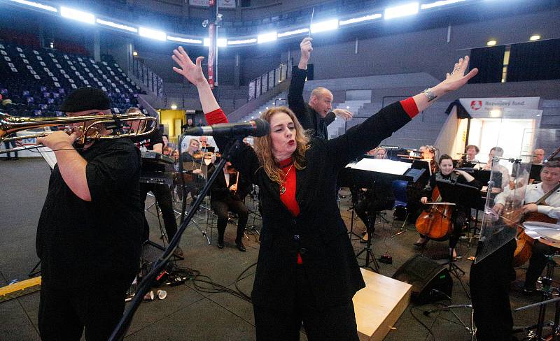 9. ročník projektu Hrajeme spolu za Pardubice zahájil koncert Komorní filharmonie Pardubice s kapelou Sto zvířat, na nějž plynule navázalo atraktivní derby mezi Beksou a Královskými sokoly.