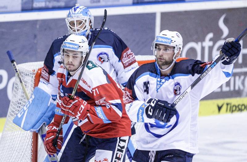 Hokejová extraliga: HC Dynamo Pardubice - HC Škoda Plzeň.