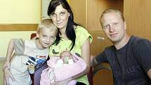 Gabriela Truhlářová se narodila 18. srpna v 19:47 hodin mamince Gabriele a tatínkovi Antonínovi. Měřila 43 centimetrů a vážila 2290 gramů. Domů do Jeníkovic si sestřičku odveze i Antonín (4). 
