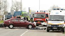 1. dubna 2010. Jednačtyřicetiletý motorkář střet s osobním vozidlem nepřežil. Jel příliš rychle.