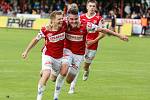 Fotbalová FORTUNA:NÁRODNÍ LIGA: FK Pardubice - FK Slavoj Vyšehrad.