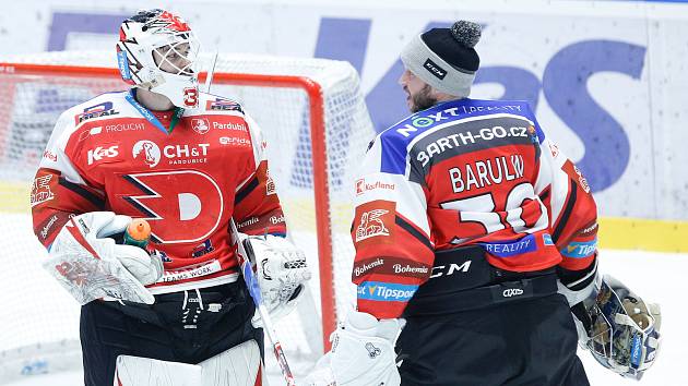 Generali play off Tipsport extraligy - osmifinále: HC Dynamo Pardubice - HC Energie Karlovy Vary.