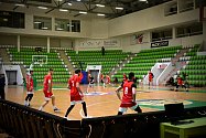 Česká reprezentace před zítřejším zápasem už trénovala v bulharské hale
