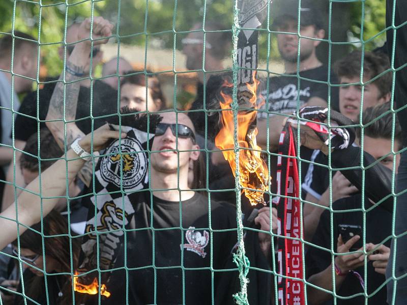 Fotbalová FORTUNA:NÁRODNÍ LIGA: FK Pardubice - FC Hradec Králové.