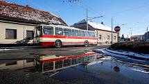 70. výročí zahájení provozu trolejbusů v Pardubicích. Na lince číslo 3 na trase z Hlavního nádraží do Lázní Bohdaneč byl na speciální lince nasazen historický trolejbus Škoda 14Tr.